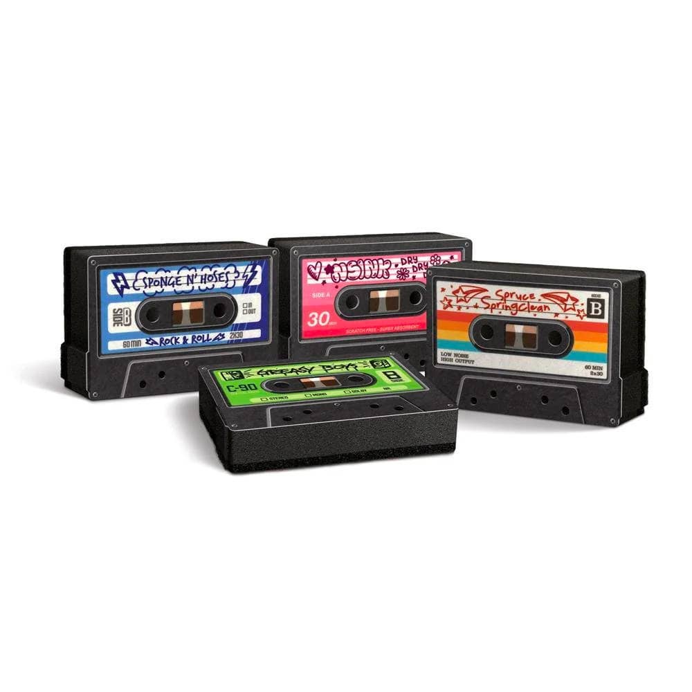 Sponges - Mix Tapes - Set of 4 Cassette Sponges - Bria Blair Creative