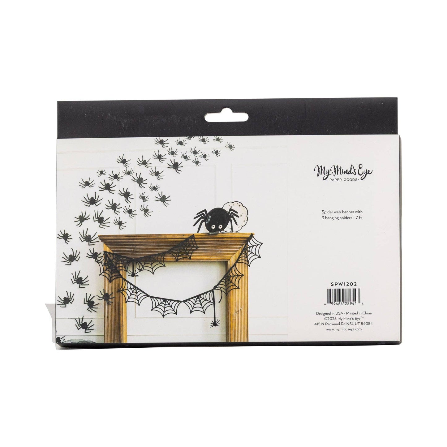 SPW1202 - Spider Web Bunting Banner - Bria Blair Creative