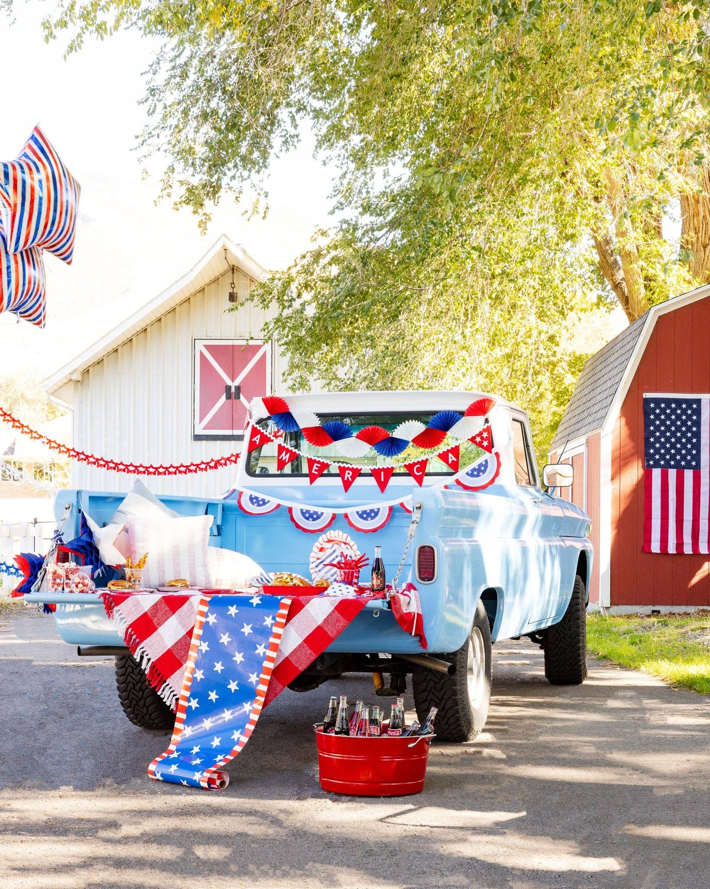 SSP1215 - Stars and Stripes Table Runner - Bria Blair Creative