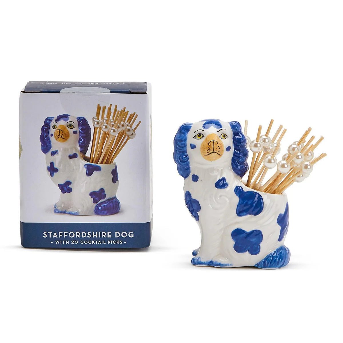 Staffordshire Dog with 20 Picks in Gift Box - Bria Blair Creative