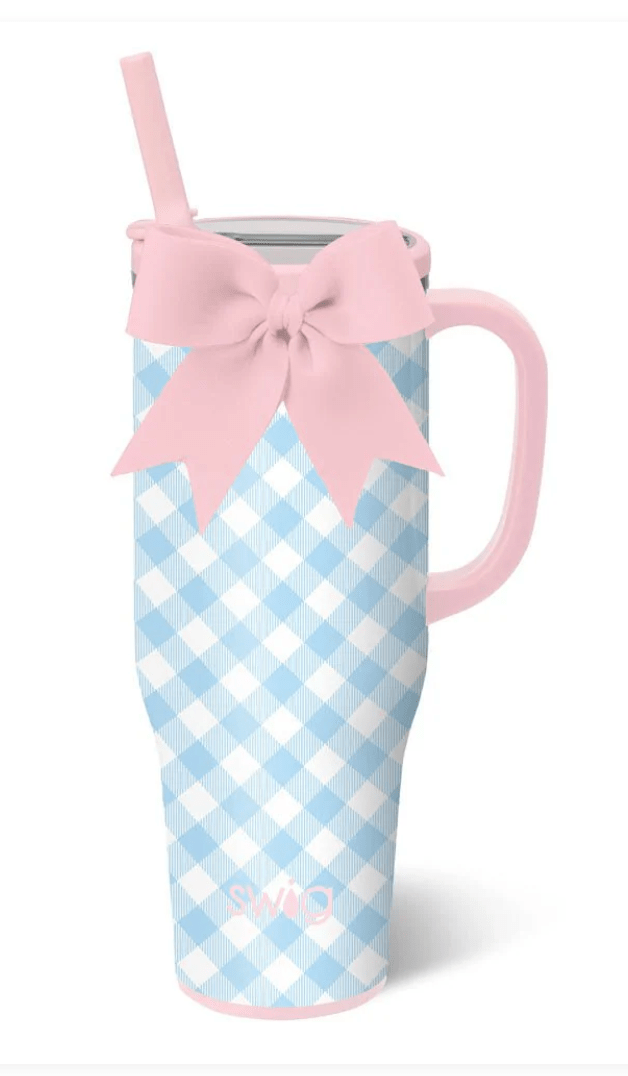 Swig Gingham Mega Mug 30oz - Bria Blair Creative