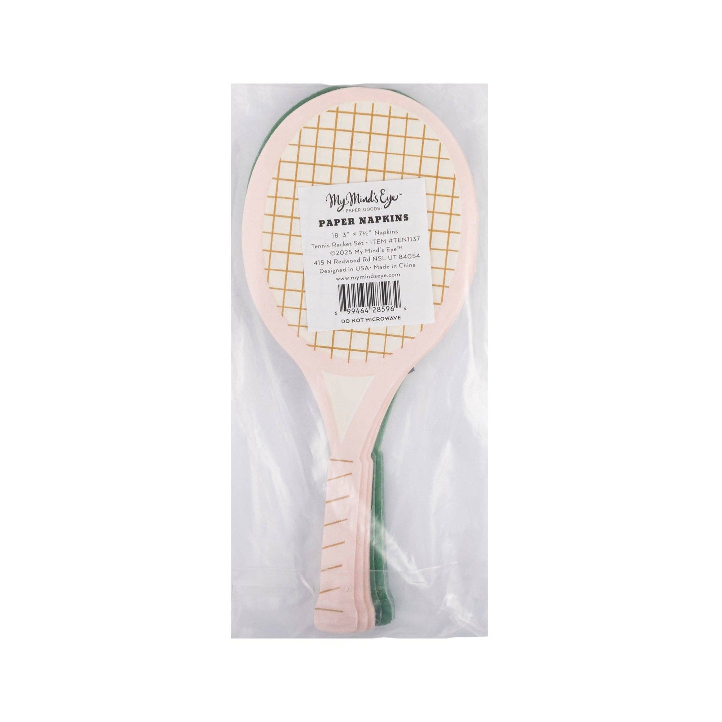TEN1137 - Tennis Racket Napkin Set - Bria Blair Creative