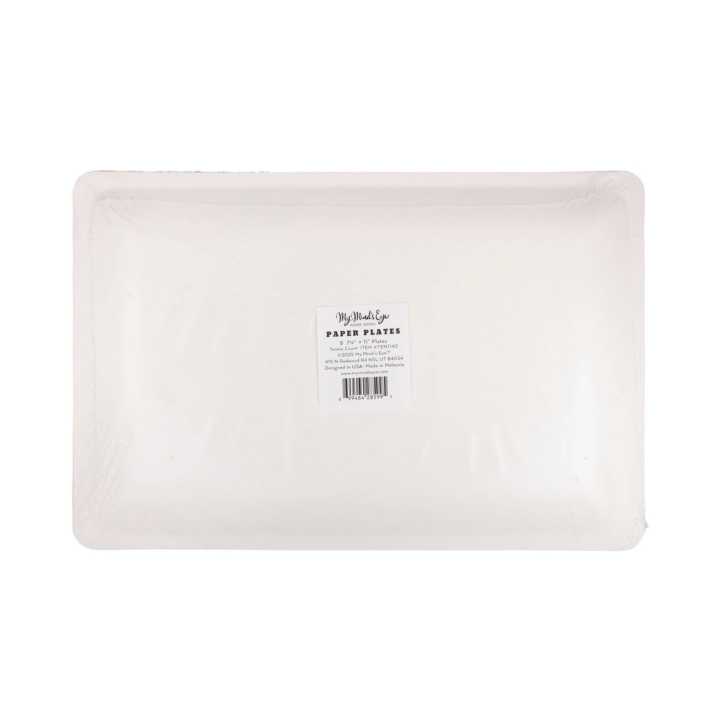 TEN1140 - Tennis Court Paper Plate - Bria Blair Creative