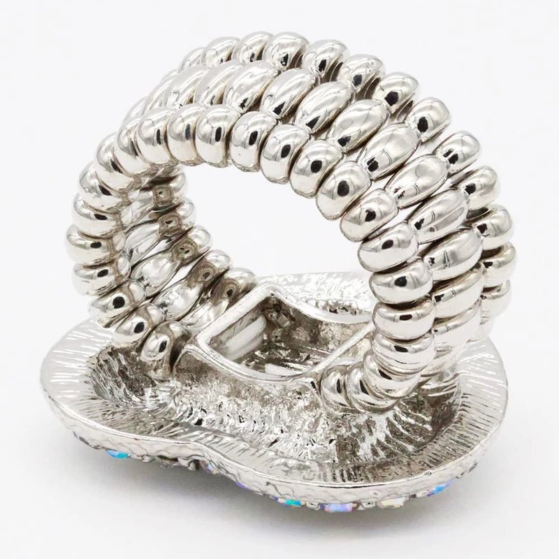 The Exceptional Adjustable Jumbo Heart Ring - Rose Gold or Silver - Bria Blair Creative