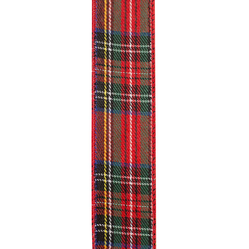 Traditional Multi Plaid Twill, Multi, 1-1/2 In, 10 Yards - Bria Blair Creative