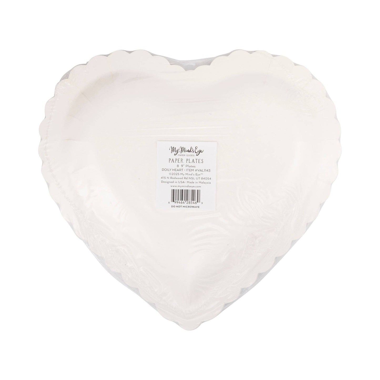 VAL1143 - Doily Heart Plate - Bria Blair Creative