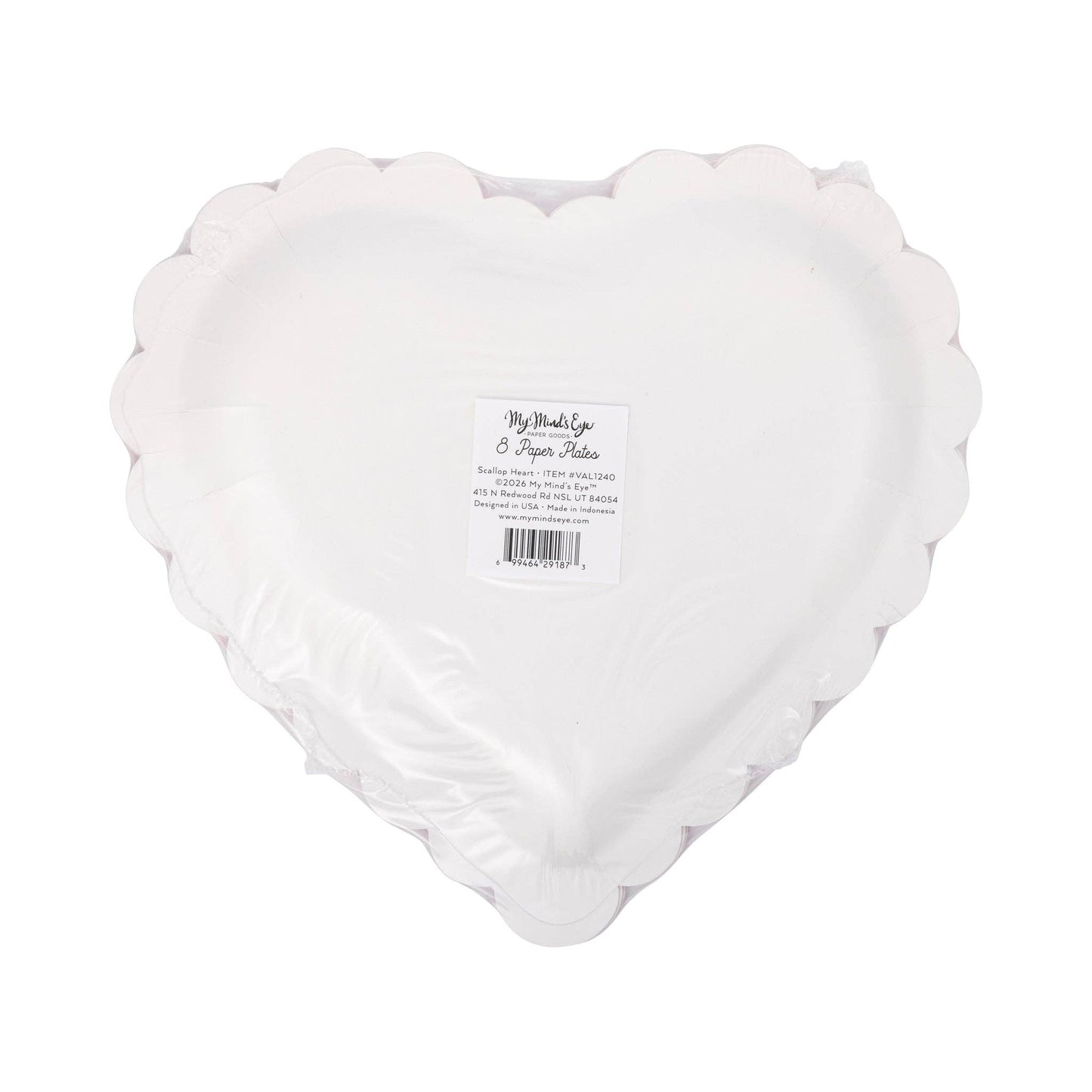 VAL1240 - Scalloped Heart Shaped Plate - Bria Blair Creative