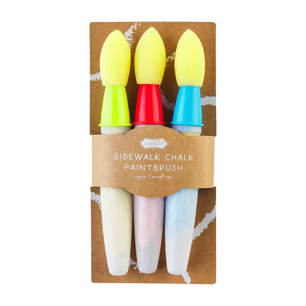 Sidewalk Chalk Paint Brush (blue,green,red)