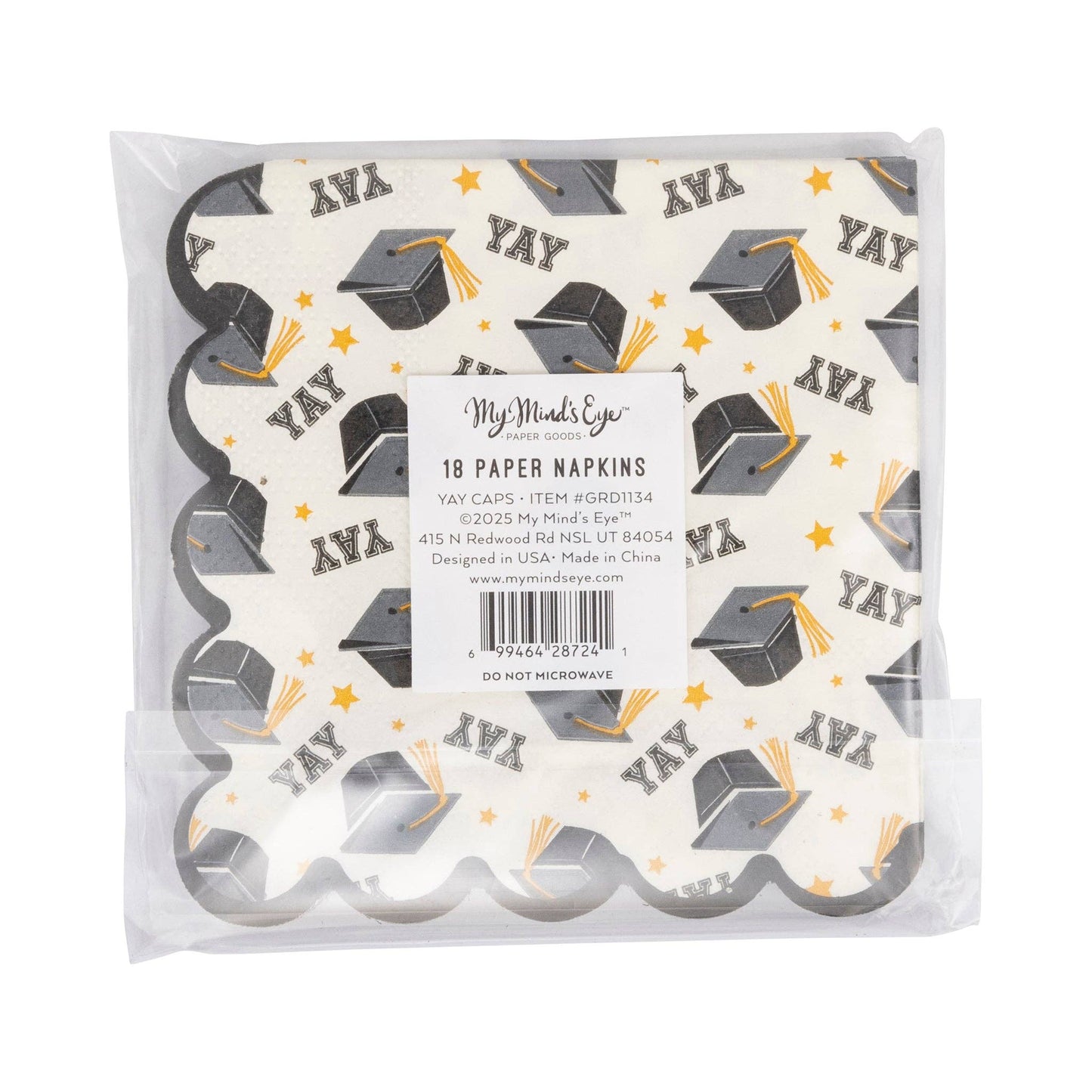 Yay Cap Pattern Napkin - Bria Blair Creative