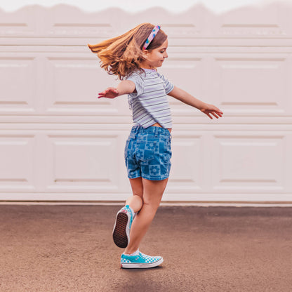 Kids Heart Headband - Padded Rhinestone Hair Band for Girls