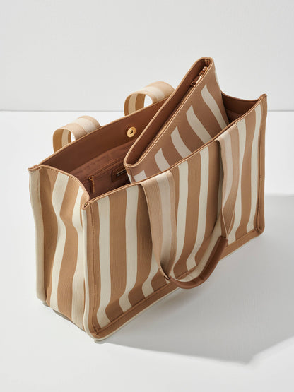 ISLA BOXY TOTE: NAVY