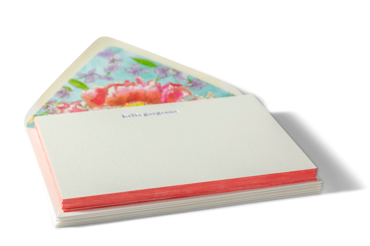 Hello Gorgeous | Fancy Pants Letterpress Flat Notecards