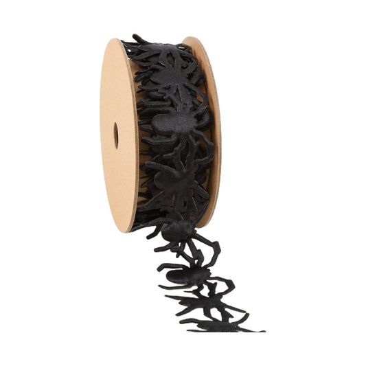 1 1/2" Ultra Sonic Trim | Spider on Black | 10 Yard Spool - Bria Blair Creative