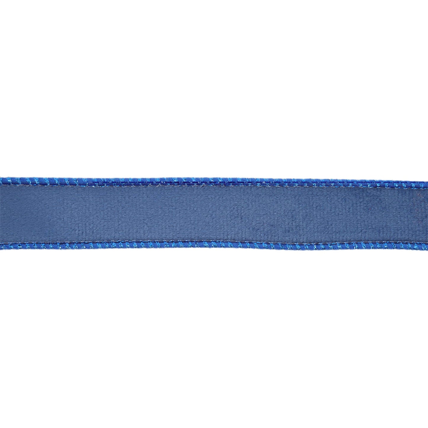 1" Reversible Classic Velvet Wired Ribbon | Electric Blue/Shimmer Blue | 10 Yard Roll - Bria Blair Creative