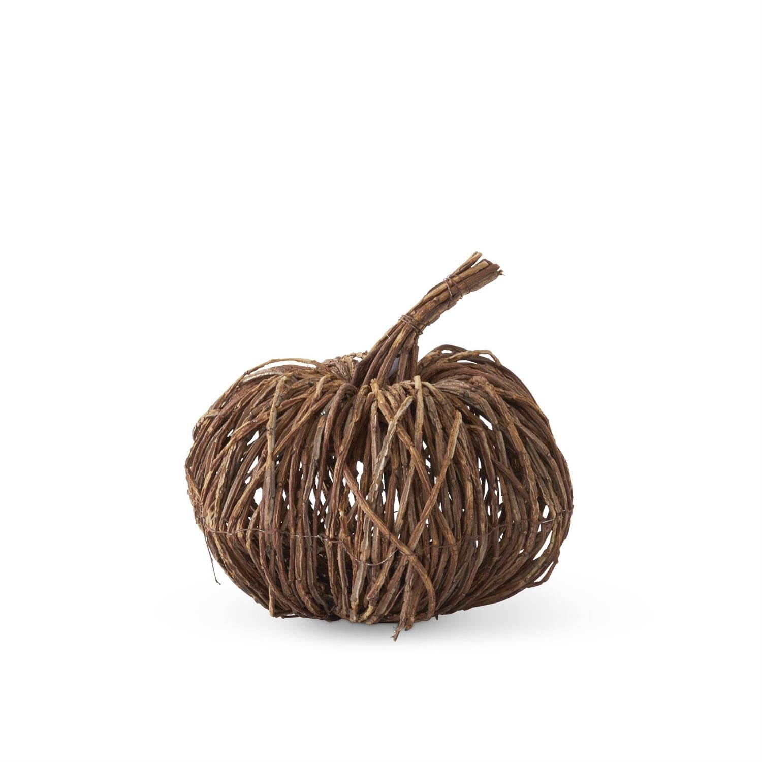 10 Inch Handcrafted Woven Vine Pumpkin - Bria Blair Creative