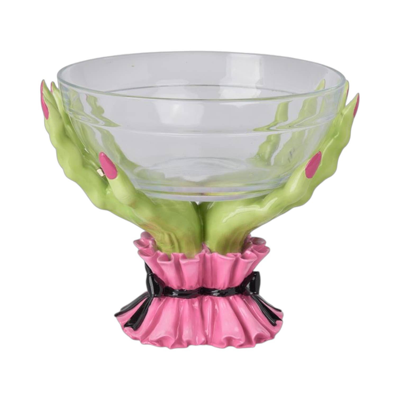 10in Green Witch Hand Candy Bowl - Bria Blair Creative