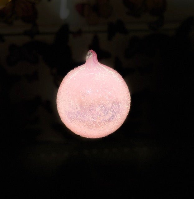 120mm Beaded Glass Ball Ornament - Pink - Bria Blair Creative