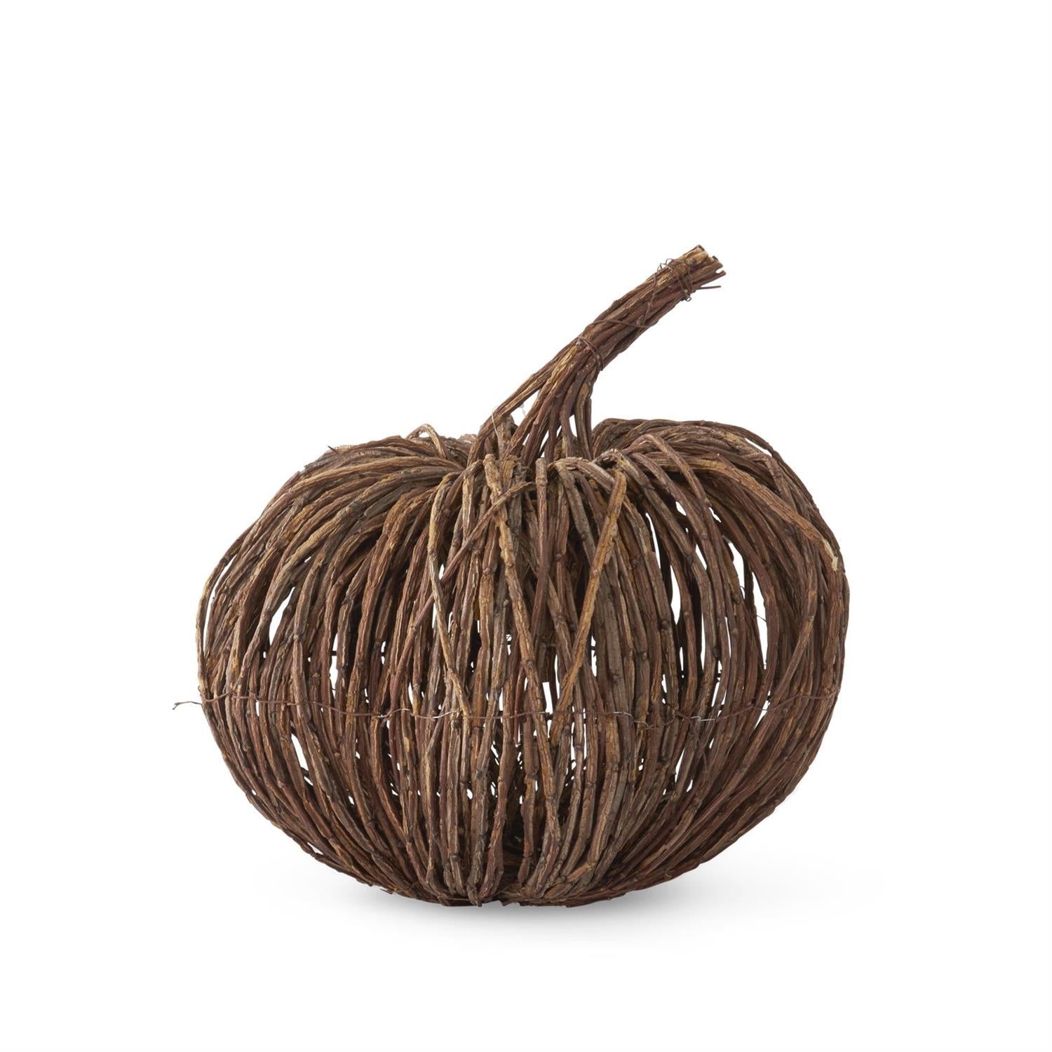 12.75 Inch Woven Vine Pumpkin - Bria Blair Creative