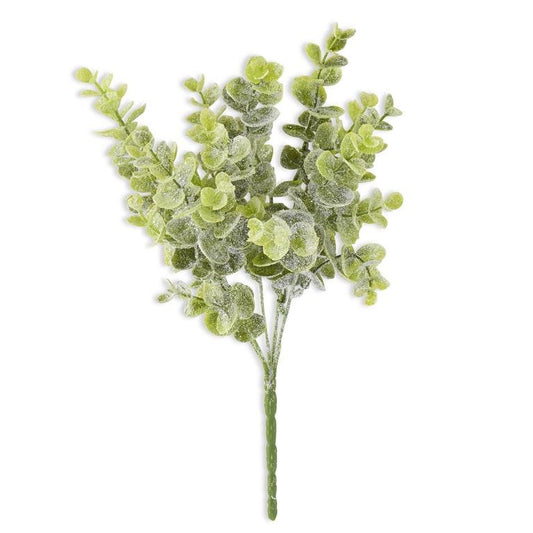 13" Glittered Snowy Eucalyptus Bush - Bria Blair Creative