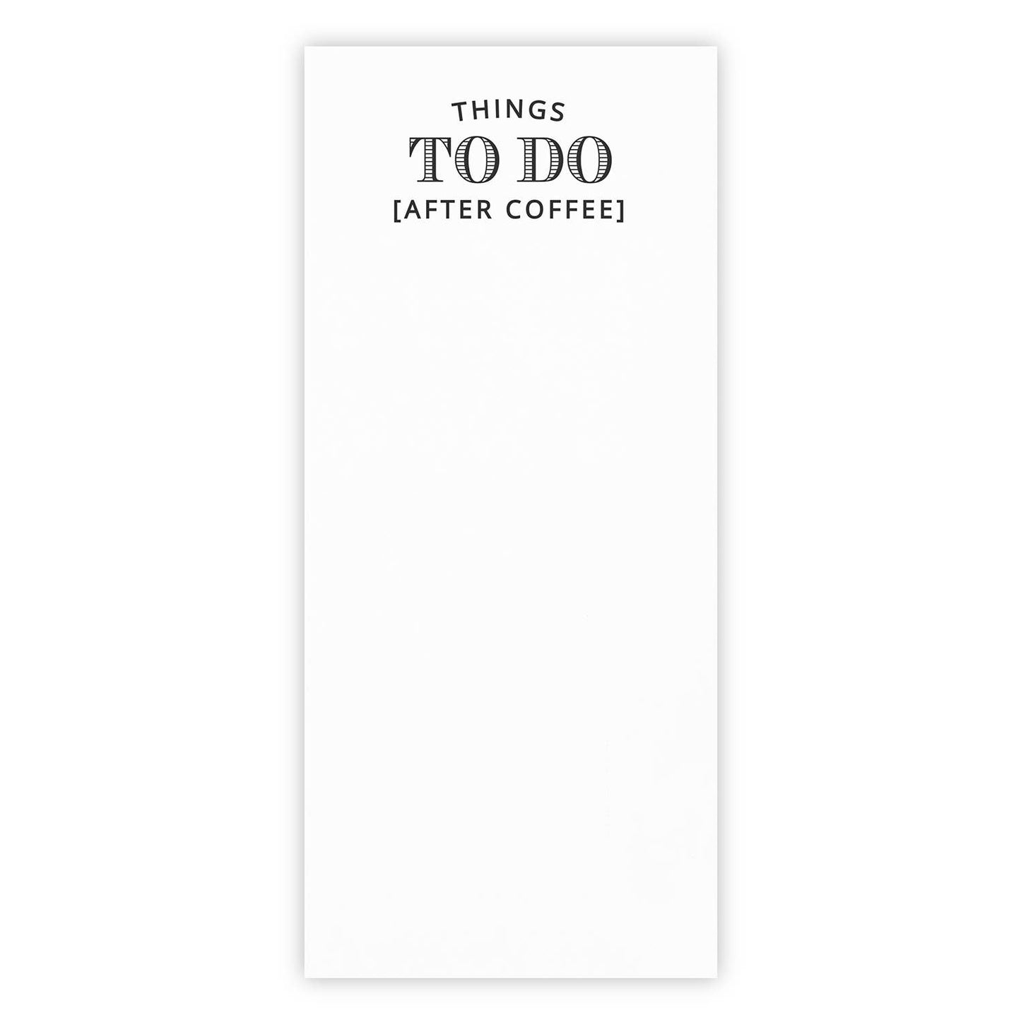 Notepaper in Acrylic Tray - Things To Do (After Coffee)