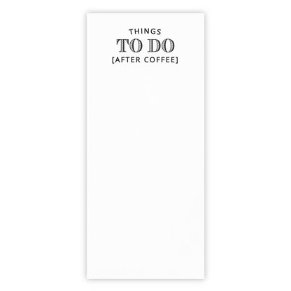 Notepaper in Acrylic Tray - Things To Do (After Coffee)