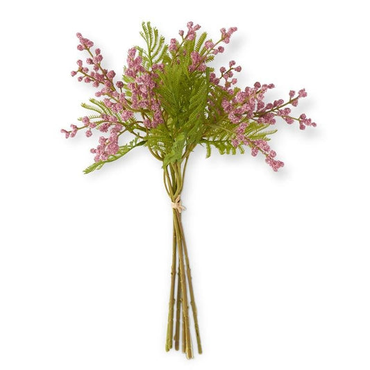 15 Inch Pink Berry w/Foliage Bundle (6 Stems) - Bria Blair Creative