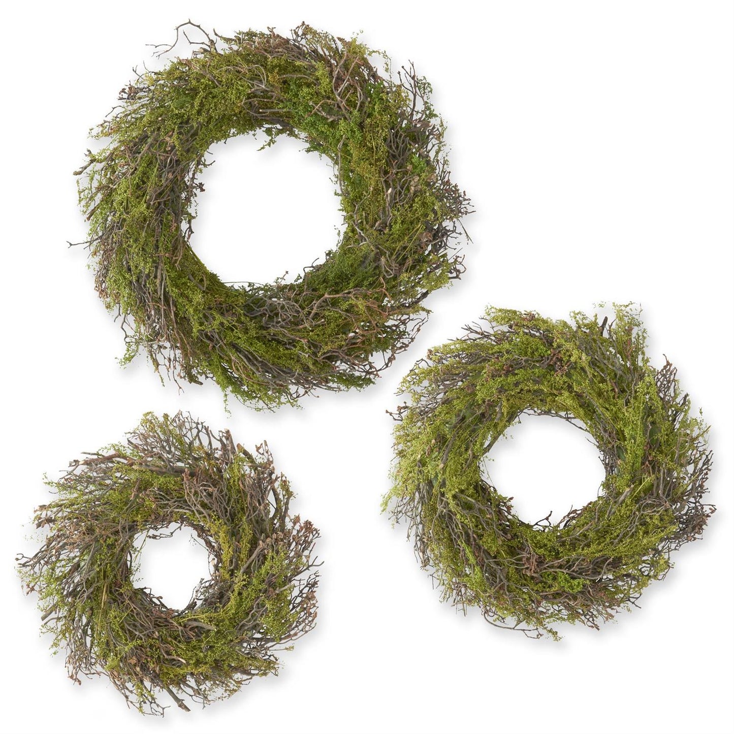 15 Inch Twig & Green Seed Berry Wreath - Bria Blair Creative