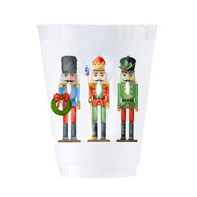 16 oz Shatterproof Cups | Set of 8 | Nutcrackers - Bria Blair Creative