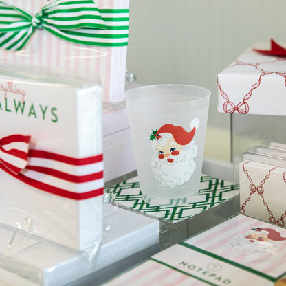 16 oz Shatterproof Cups | Set of 8 | Santa Claus - Bria Blair Creative