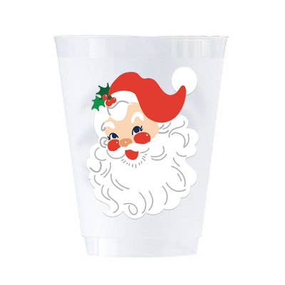 16 oz Shatterproof Cups | Set of 8 | Santa Claus - Bria Blair Creative