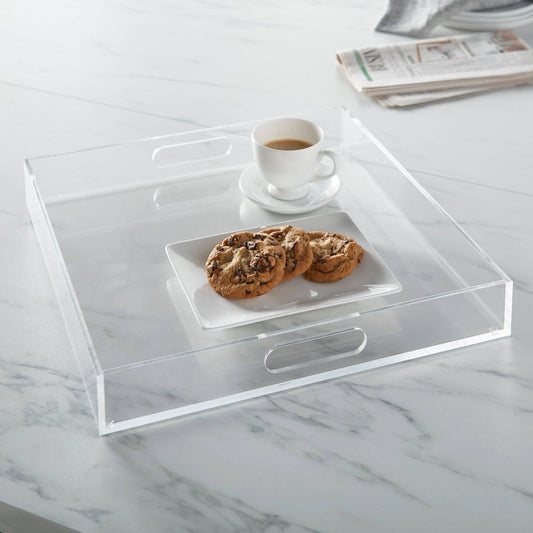 16" Square Acrylic Serving Tray - Bria Blair Creative
