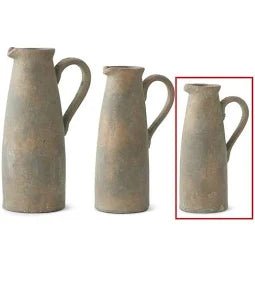 16.5" Terracotta Pitcher with Bronze Glaze - Bria Blair Creative