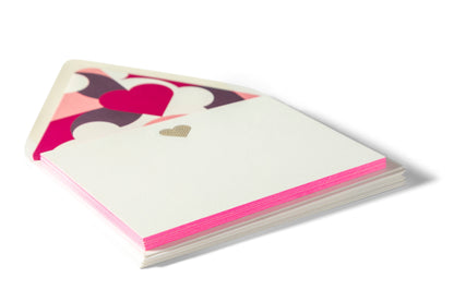 Heart | Fancy Pants Engraved Flat Notecards