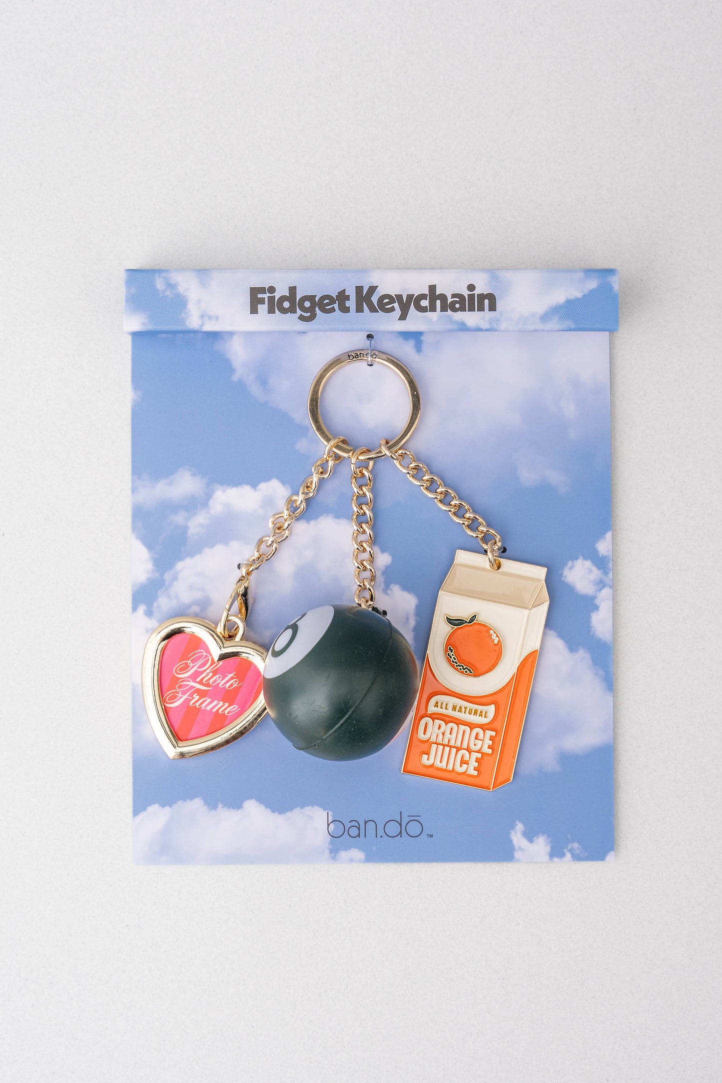 Fidget Keychain, Orange Juice
