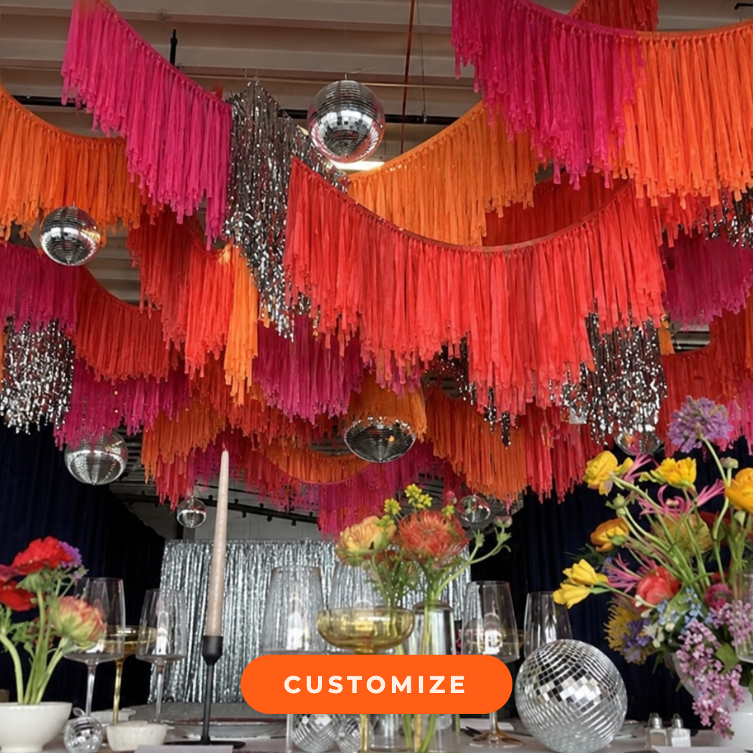 Custom Aerial Ceiling Fringe Strand: 16 Feet / Premium