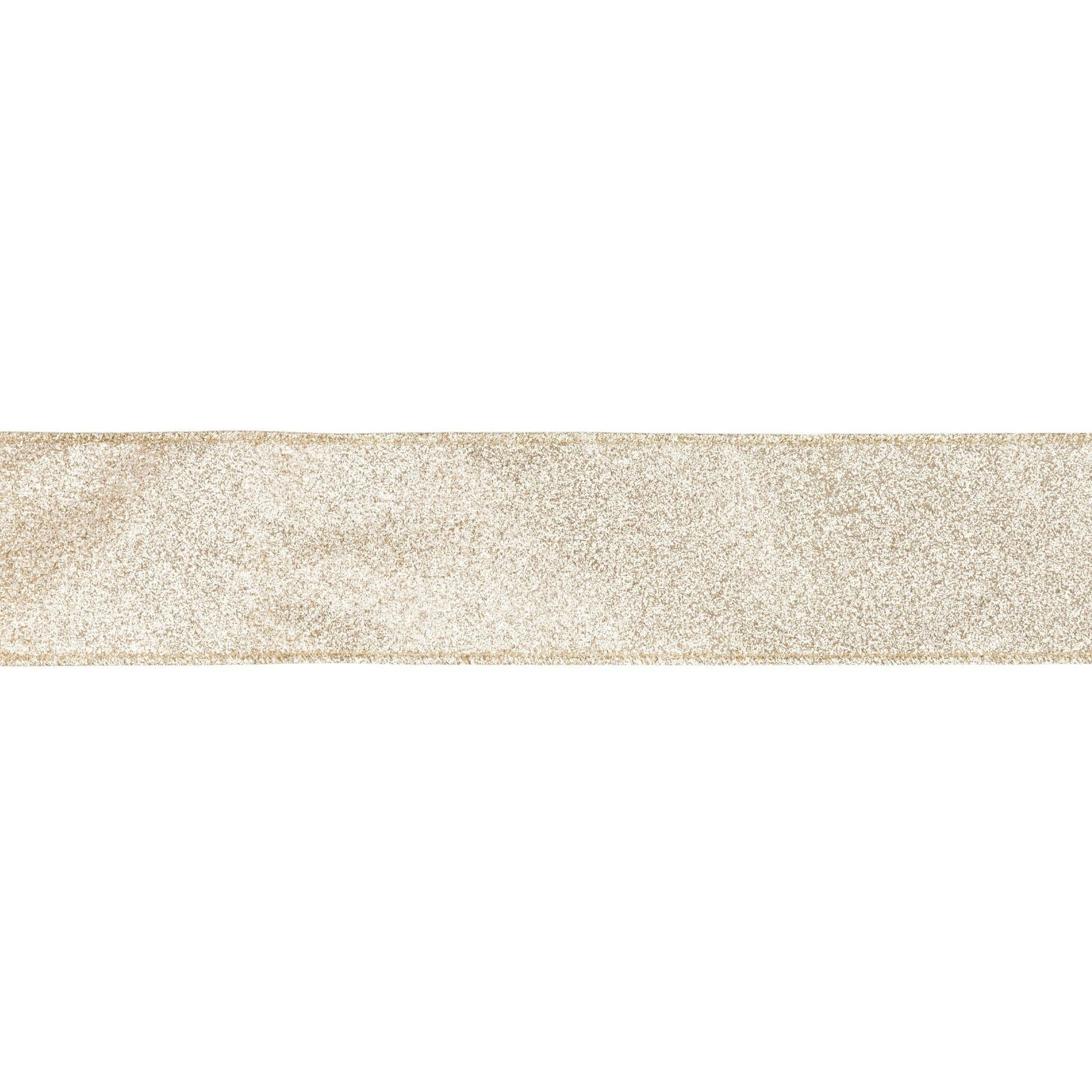 2 1/2" Wired Ribbon | Gold Glitter | 10 Yard Roll - Bria Blair Creative