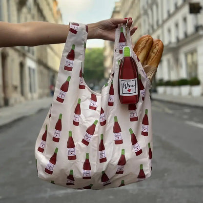 2 - in - 1 Bag Charm & Reusable Shopper Bag - French Fries - Bria Blair Creative