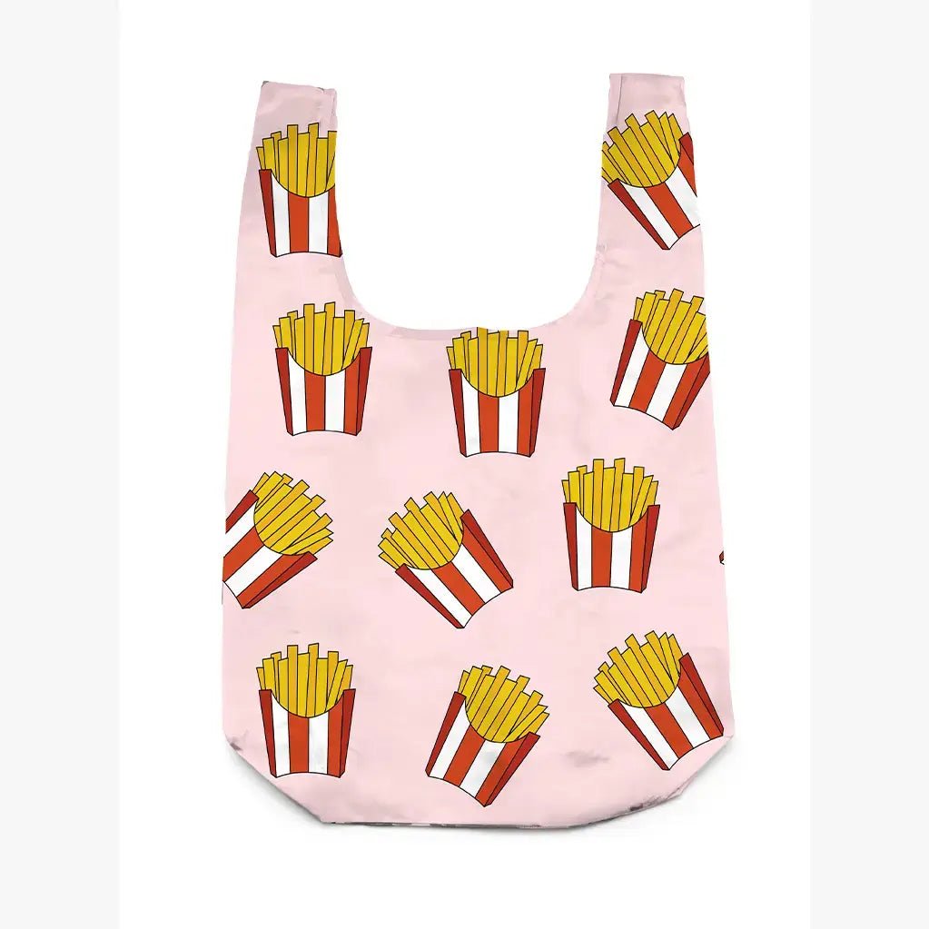 2 - in - 1 Bag Charm & Reusable Shopper Bag - French Fries - Bria Blair Creative