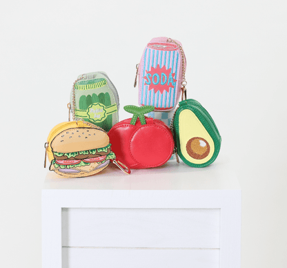 2 - in - 1 Bag Charm & Reusable Shopper Bag - Pickle Jar - Bria Blair Creative