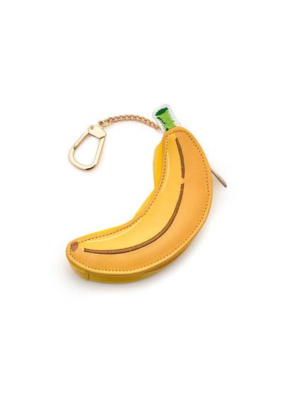 2 - in - 1 Bag Charm & Reusable Shopper Bag - Ripe Yellow Banana - Bria Blair Creative