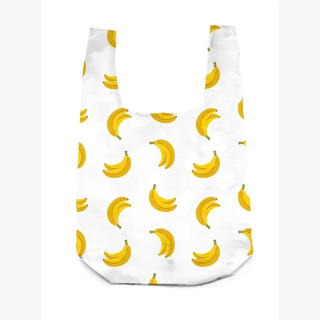 2 - in - 1 Bag Charm & Reusable Shopper Bag - Ripe Yellow Banana - Bria Blair Creative