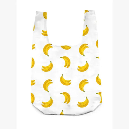 2 - in - 1 Bag Charm & Reusable Shopper Bag - Ripe Yellow Banana - Bria Blair Creative