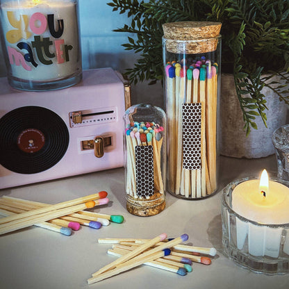 2" Matches + Mini Cloche - Colors of Your Choice + Strikers: White Tip - Bria Blair Creative
