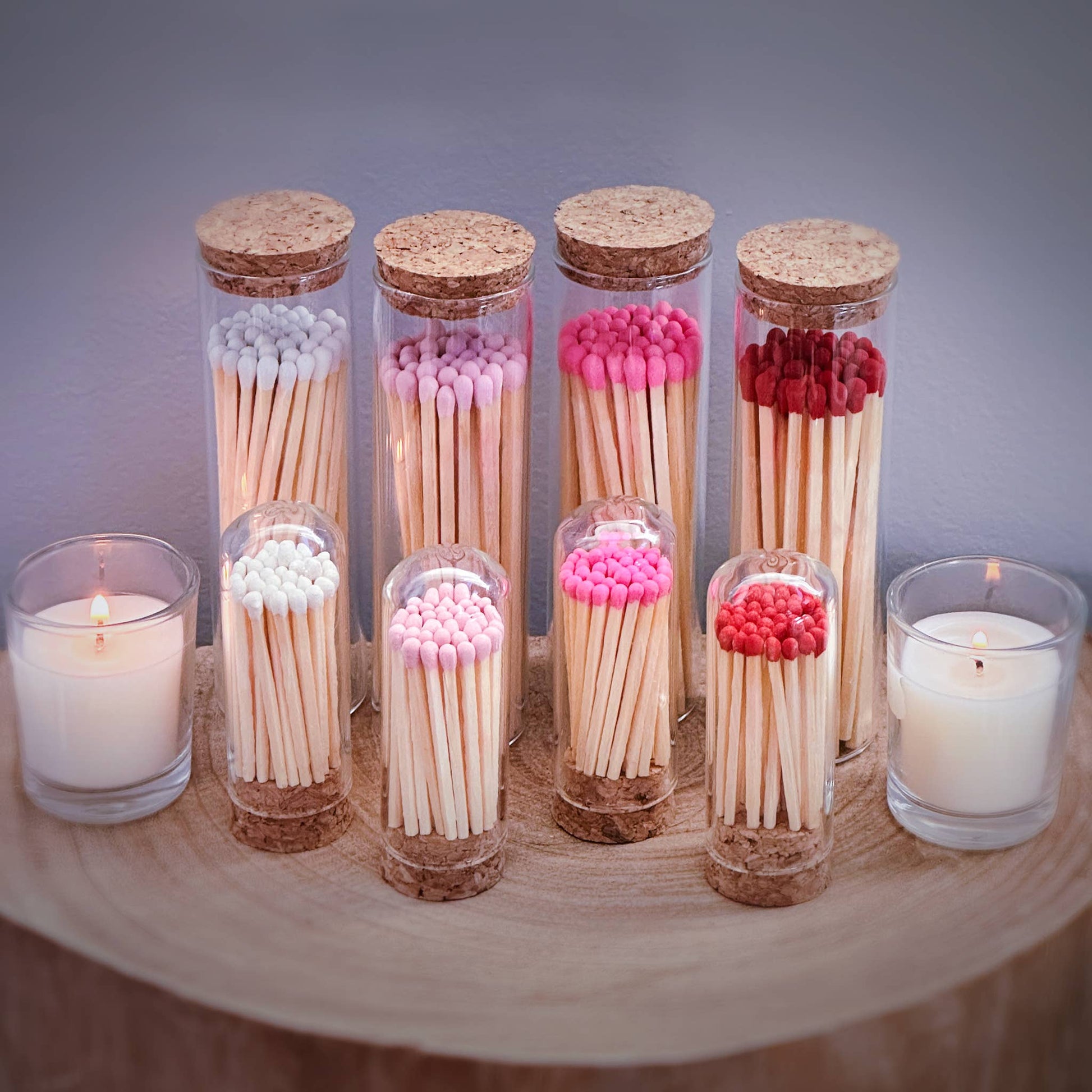 2" Matches + Mini Cloche - Colors of Your Choice + Strikers: White Tip - Bria Blair Creative