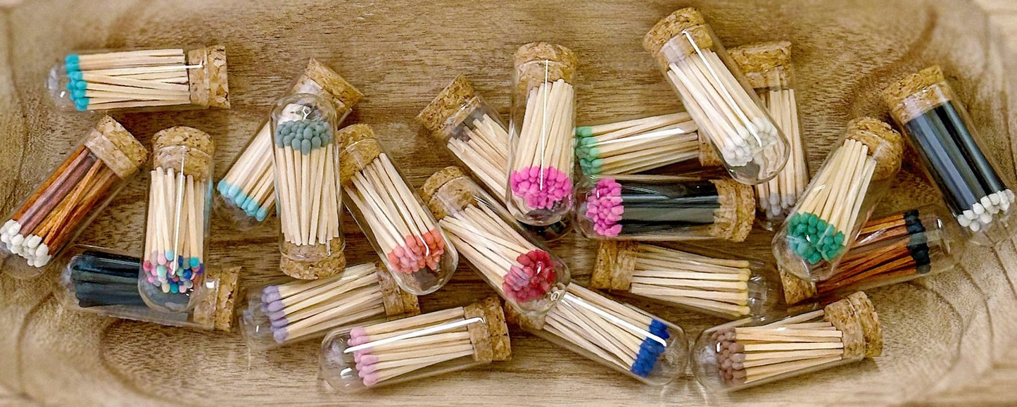 2" Matches + Mini Cloche - Colors of Your Choice + Strikers: White Tip - Bria Blair Creative