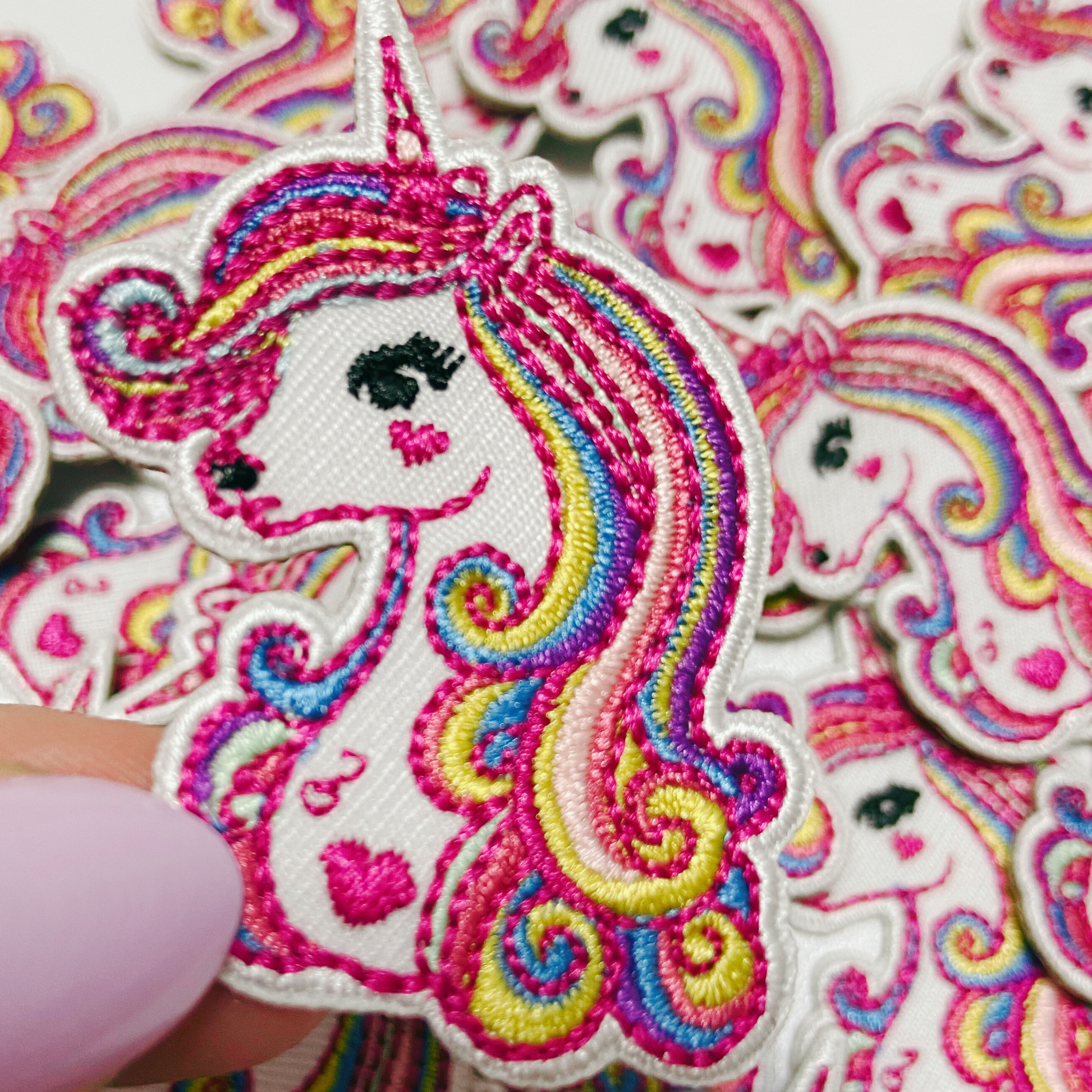 2" Unicorn - Embroidered Hat Patch: Embroidered Patch - Bria Blair Creative