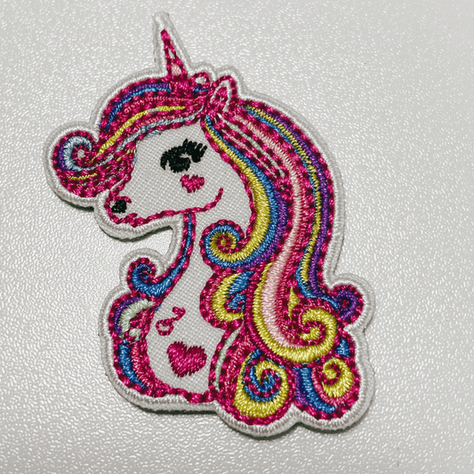 2" Unicorn - Embroidered Hat Patch: Embroidered Patch - Bria Blair Creative