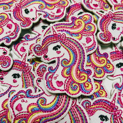 2" Unicorn - Embroidered Hat Patch: Embroidered Patch - Bria Blair Creative
