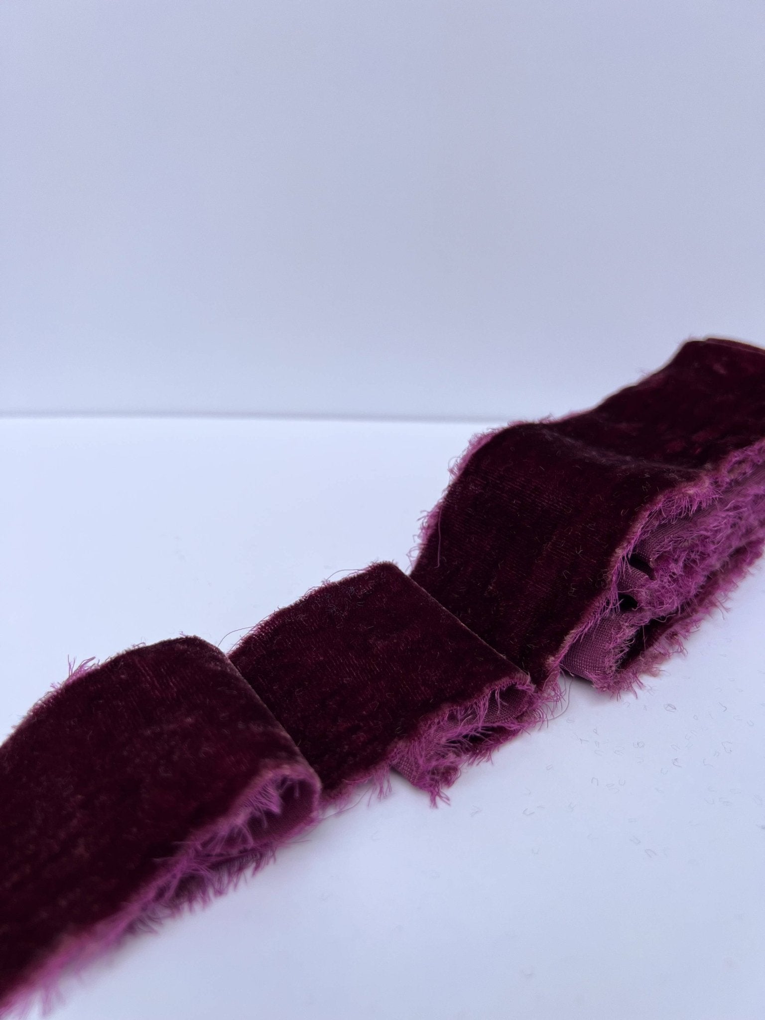 2" Velvet Ribbon - Raw Edge - 29 Colors: Chartreuse - Bria Blair Creative