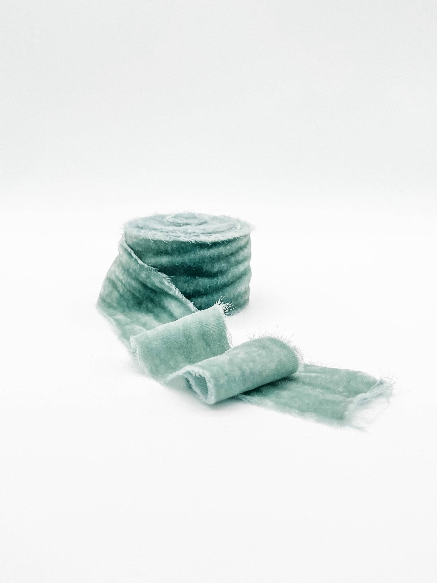 2" Velvet Ribbon - Raw Edge - 29 Colors: Chartreuse - Bria Blair Creative